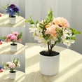 thumbnail image 1 of Visland Artificial Flower, Artificial Flower Plant Bonsai, Artificial Flower with Pot, 1 of 4