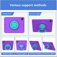 thumbnail image 3 of Aminegg Kids Shockproof Case Stand Handle Heavy Duty Cover for iPad Pro 12.9 6th Gen 5 4 3 Purple, 3 of 6