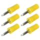 thumbnail image 4 of 100 conectores banana de 4 mm, ABS, latón niquelado, buen rendimiento, herramientas de conexión eléctrica, amarillo, 4 of 14