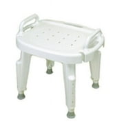 Adjustable shower seat with arms