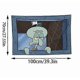 thumbnail image 2 of Squidward's background fabricCartoon Tapestry Funny Tapestries Background for Dorm Living Room Wall Decor 70cmx100cm, 2 of 4