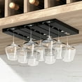 thumbnail image 4 of Wine Glass Rack Under the Cabinet, Wine Glass Holder Under Cabinet Shelf, Plastic Glass Holder for Wine Glasses, Stemware for Kitchen, Bar and Restaurant, 4 of 8