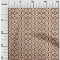 thumbnail image 2 of oneOone Cotton Poplin Brown Fabric Asian Block Sewing Material Print Fabric by The Yard 42 Inch Wide, 2 of 4