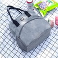 thumbnail image 4 of Bolsas para almuerzo aisladas impermeables, pequeña bolsa de comida de aluminio plateado, 4 of 9