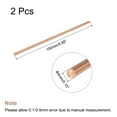 thumbnail image 2 of Unique Bargains 4mm Dia. 150mm Length Solid Copper Round Rod Lathe Bar Stock for DIY Craft 2pack, 2 of 4