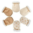 thumbnail image 1 of 3 pares de guantes para bebés, guantes cálidos para manos de bebé, guantes para rascar, guantes para rascar, guantes Unisex para bebés, guantes de algodón para recién nacidos Xemadio 2034352, 1 of 9