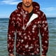 thumbnail image 2 of Hombres Casual Navidad Imprimir Deportes Fitness Pullover Sudadera con capucha y media cremallera Pompotops oipoqjl52543, 2 of 5