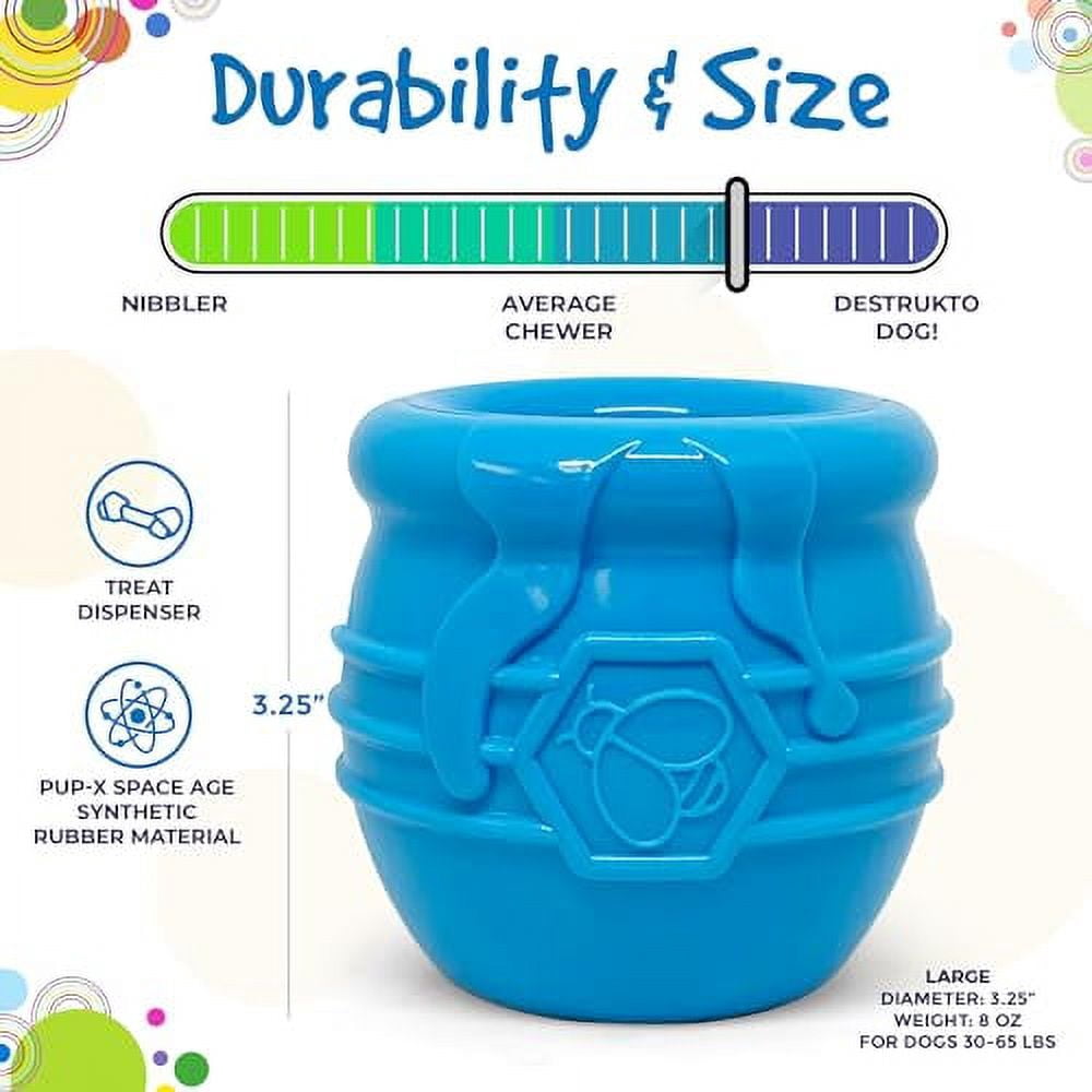 SodaPup Durable PUP-X Honey Pot Rubber eCupTreat Dispenser and