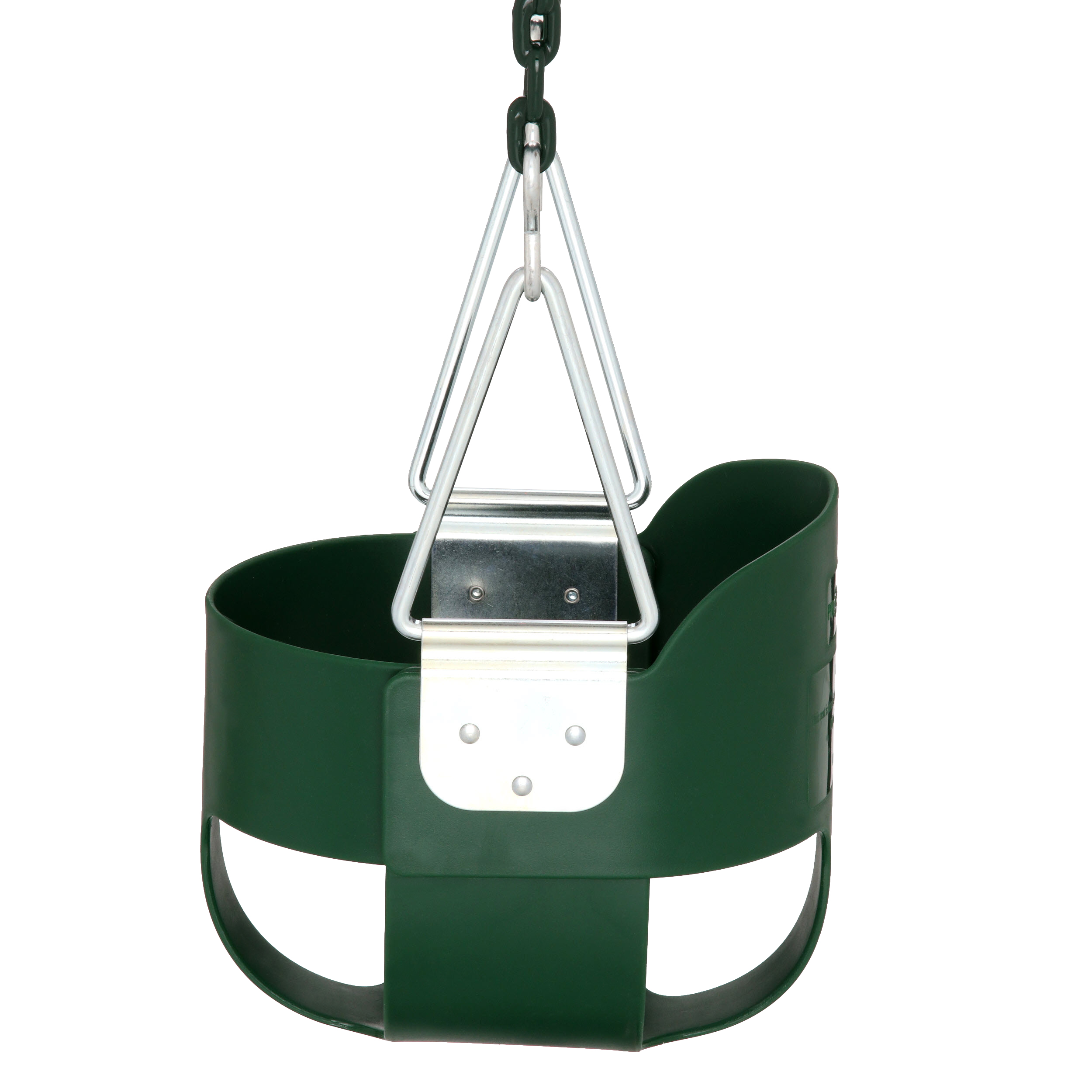 Gorilla Playsets Full Bucket Toddler Swing - Green with Green Chains - image 4 of 7