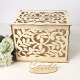 thumbnail image 2 of Yuarrent Caja de tarjeta de boda elegante tarjeta DIY reutilizable personalizado plegable sobre cajas de tarjetas de regalo para recepción de boda fiesta Kits de decoración para fiestas JM01367 Yuarrent HA011943-01, 2 of 6