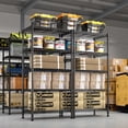 thumbnail image 6 of REIBII 5-Tier Wire Shelving Metal Storage Shelves, 1015 lb Capacity, 13.58 x 21.45 x 60 in, Black, 6 of 8