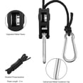 thumbnail image 4 of Stainless Steel Gears Adjustable Rope Hanger, Fully Adjustable for Carbon Filters & Fans, Polypropylene Rope with Zinc Alloy Pulley, High Load Capacity (4 Pairs), 4 of 5