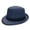 #01Navy, variant on Unisex Fedora Trilby Hat Mesh Breathable Sun Hat Men Women Summer Outdoor Sun Protection Dress Hat for Beach Travel Vacation Black