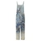 thumbnail image 4 of ICHUANYI Clearance Women's Casual Sleeveless Strap Floral Printed Spaghetti High Waist Wide Leg Jumpsuit Rompers(Beige, M) ICHUANYI WER2023081011035, 4 of 4