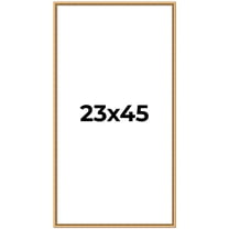 23x45 Frame Beaded Gold Solid Wood Picture Frame | 0.75 Inches Moulding Width | Liscio Oro