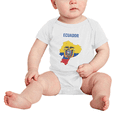 thumbnail image 4 of Ecuador Map Flag Baby Jumpsuits Newborn Clothes (White, 12-18 Months), 4 of 5