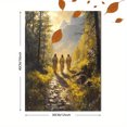 thumbnail image 3 of Qisvanset 12x16 Inch Jesus Emmaus Road Canvas Wall Art, Biblical Disciples Painting Countryside Religious Decor, 3 of 8