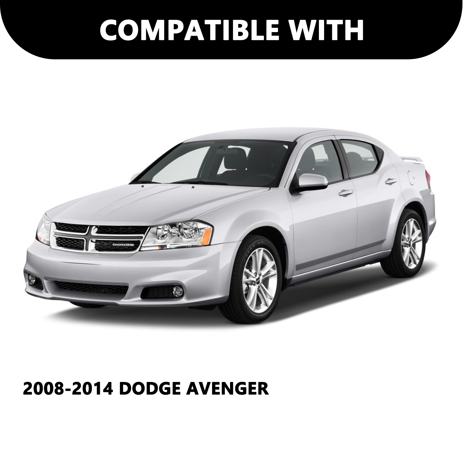 For 2008-2014 Dodge Avenger Se/Sxt Headlamp Driver Side Halogen Headlight 08-14