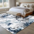 thumbnail image 4 of Abstract Watercolor Large Area Rugs 8x10 ft Gray Blue White Color Block Gradient Washable Rug Non Slip Indoor Carpet Absorbent Floor Mat for Living Room Bedroom Dining Room, 4 of 9