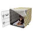 thumbnail image 2 of Ethnic Dog Crate Cover, Folkloric Russian Eastern European Floral Pattern Traditional Effects, Easy to Use Pet Kennel Cover Small Dogs Puppies Kittens, 7 Sizes, Burnt Orange Fern Green, by Ambesonne, 2 of 6