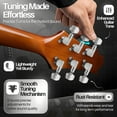 thumbnail image 3 of 6 Pack Guitar Tuning Keys Tailpiece Pegs Locking Tuners for Better Sound Clarity, 3 of 17