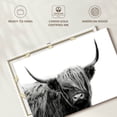 thumbnail image 6 of Elephant Stock Bw Highland Cow Wall Art - Horizontal Canvas Wall Art - Living Room Wall Decor - Animal Canvas - Black And White Decor - 39" x 26", 6 of 8