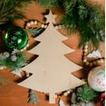 thumbnail image 5 of Christmas Tree Cutout with Star, 6 Inch, Pack of 6, Use as Wooden Christmas Ornaments or Door Hanger, Perfect Wooden Cutouts for Crafts, by Woodpeckers, 5 of 7