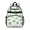 LightGreen Dinosaurs Floral Pattern, variant on White Floral Dinosaurs Pattern Cute School Backpack Bag for School with Padded Back and Adjustable Shoulder Straps 15.25"x11.5"x5.25"