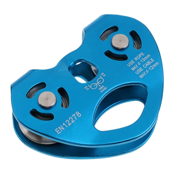 Greeniant Cable Zip Line, polea de ruedas, montañismo, poleas de doble velocidad, equipo de espeleología, accesorios para exteriores, carpas Azul