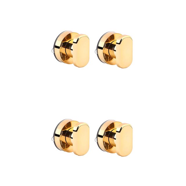 Thinsony 2pack/lot Easy To Install Suction Cup Handle With Stylish For Wide Application Sticky Strong Gold 2Set