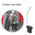 thumbnail image 3 of Shisuyan Combination Padlocks Black Zinc Alloy 2Pcs 3.0In X 1.5In X 0.4In, 3 of 9