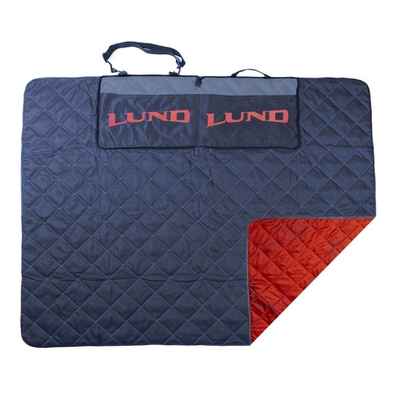 Lund Logo Travel Blanket w/ Water Resistant Fabric - Blue & Red LUN-63005