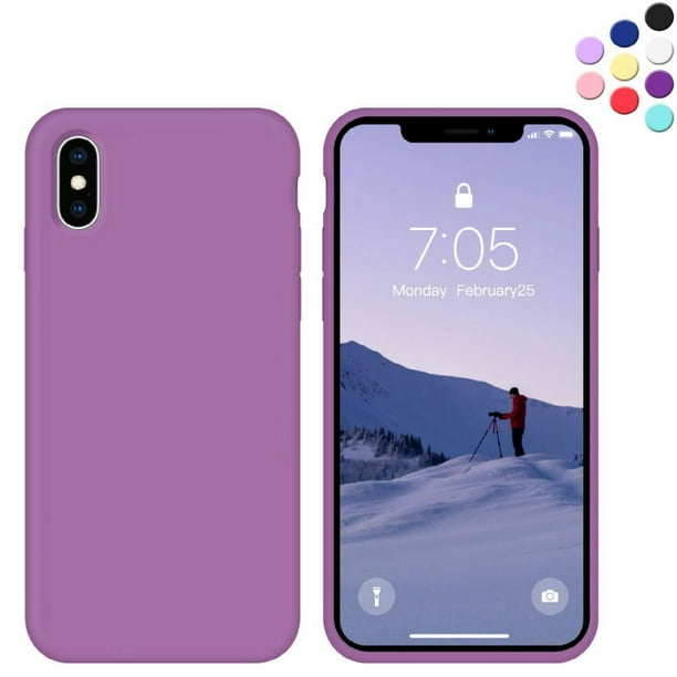 iPhone X/Xs Silicone Case {ShockAbsorbent; Bumper Soft TPU Cover Case