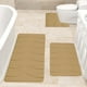 thumbnail image 5 of Juego de alfombrillas de baño de espuma suave | 3 alfombrillas de baño con base antideslizante | Ultraabsorbentes y lavables a máquina | Alfombrillas modernas para inodoro y ducha, 5 of 6