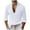 White, variant on zfhfof Men's Cotton Linen Shirts Lightweight Long Sleeve Button Down Shirt Banded Collar Beach Wedding Shirts