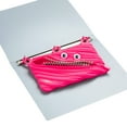 thumbnail image 4 of ZIPIT Grillz 3-Ring Binder Pencil Pouch, Large Capacity Pen Case for Kids and Teens, Made of One Long Zipper! (Pink), 4 of 8