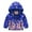 Dark Blue, variant on Lkhaha Boys Jackets Flower Butterfly Zipper Hooded Lightweight Windproof With Pocket Fall Winter Coat Size 18-24 Months
