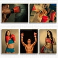 thumbnail image 2 of Póster de pintura de papel Kraft para entrenamiento de fitness y boxeo, pegatinas de pared para gimnasio, decoración del hogar, 2 of 5