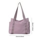 thumbnail image 3 of Bolsa de mamá de ocio para mujer, bolsa organizadora de pañales para recién nacido con múltiples bolsillos, color morado, 3 of 6