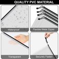 thumbnail image 5 of Mesh Zipper Bags,24 Clear Zipper Pockets,A4 Letter Size, Zipper Folder Organizer Stora y10228, 5 of 5