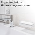 thumbnail image 3 of Soap Dish Soap Cleaning Storage Keep Soap Dry for Home Bathroom Kitchen Silicone White 23x9cm, 3 of 6