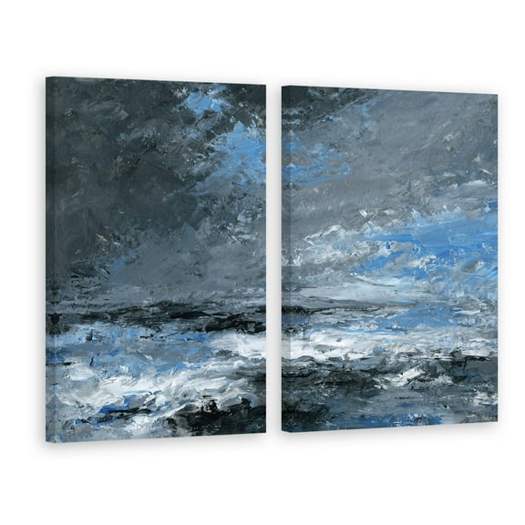 Dark Clouds Diptych
