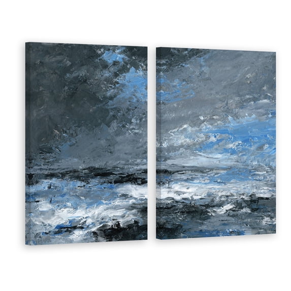 Dark Clouds Diptych