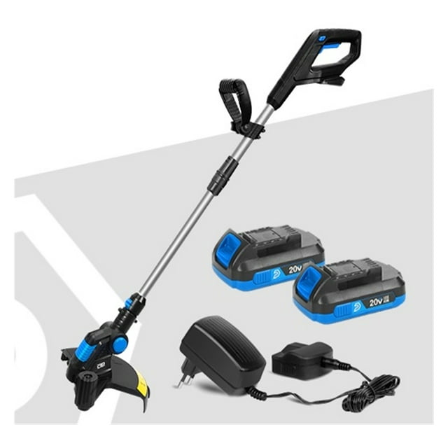 20V Electric Lawn Mower Li-ion Battery Cordless Grass Trimmer 12in Auto Release String Cutter Pruning Garden Tools ,Easy to Use