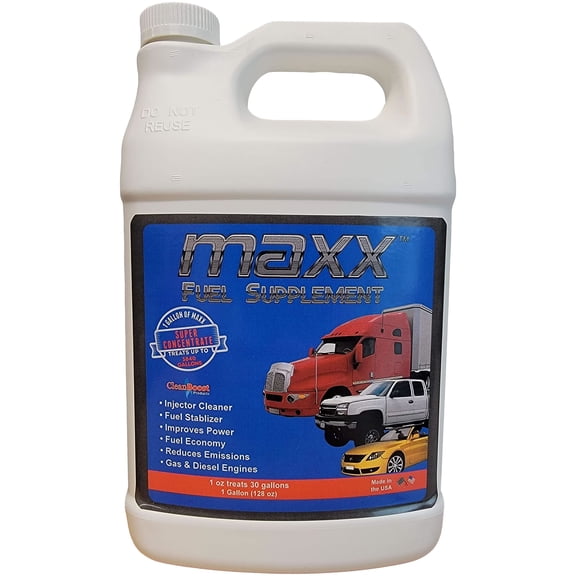 CleanBoost® Maxx™ 128oz (Gallon) Fuel Treatment for Gas & Diesel Fuel - Treats 3,840 Gallons - Buy Now and Receive a Free Nano-Sheen™