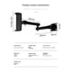 thumbnail image 2 of Wall Mount Tablet Stand Adjustable Long Arm Stretchable Cell Phone Stand for 4-13 Inches, 2 of 5