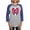 Heather/Blue, variant on CafePress - Pepsi Varsity Badge 6 - Womens Baseball Tee