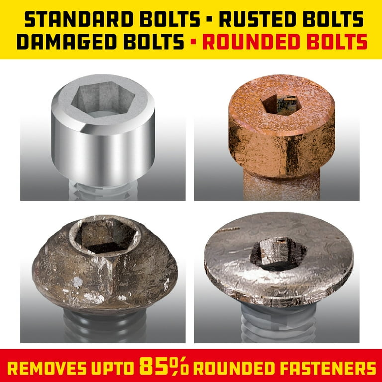 Powerbuilt 9 Piece Zeon SAE Hex Key Wrench Set for Damaged