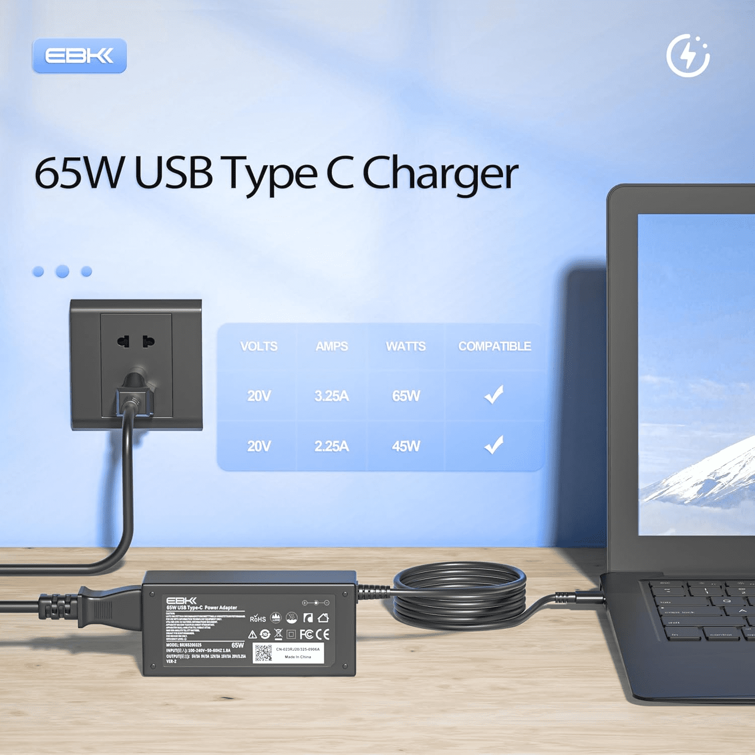 100W USB-C Ladegerät Für HP Laptops – Schnellladen Mit PD | Kompatibel Mit EliteBook, X360 & Mehr