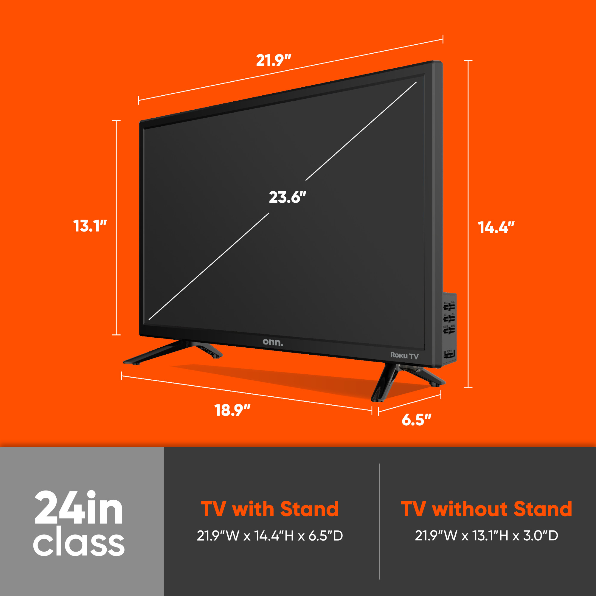 onn. 24” Class HD (720P) LED Roku Smart Television (100012590) - image 10 of 17